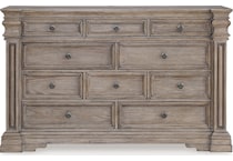 blairhurst light grayish brown dresser   