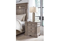 blairhurst light grayish brown nightstand   