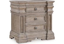 blairhurst light grayish brown nightstand   