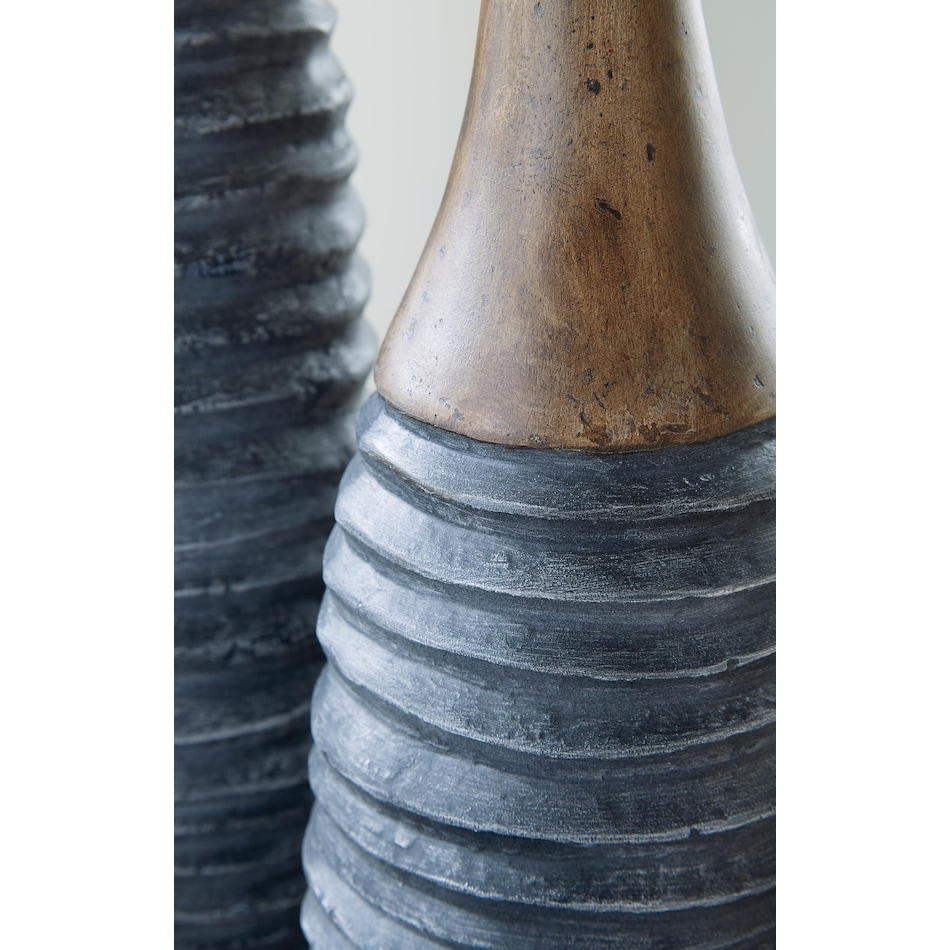 blayze antique gray brown vase   