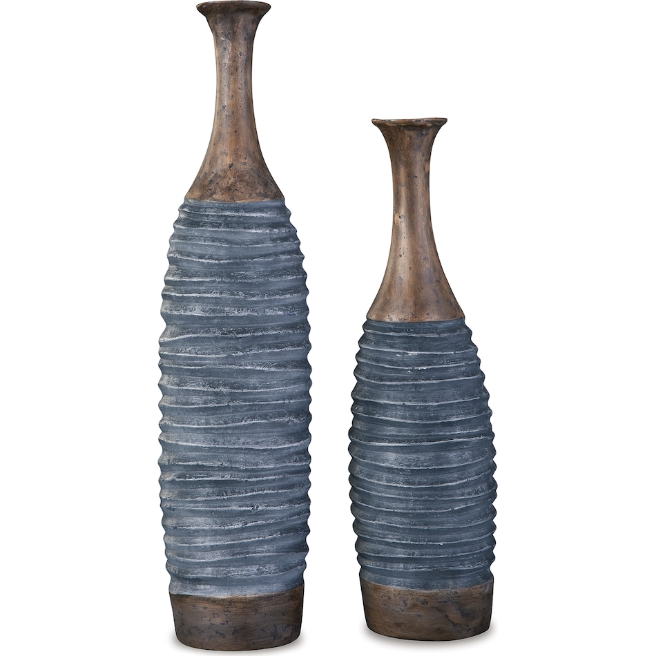 blayze antique gray brown vase   