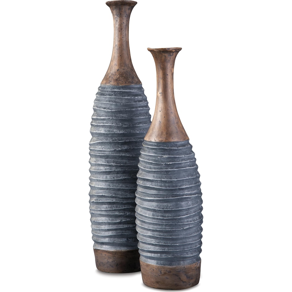 blayze antique gray brown vase   