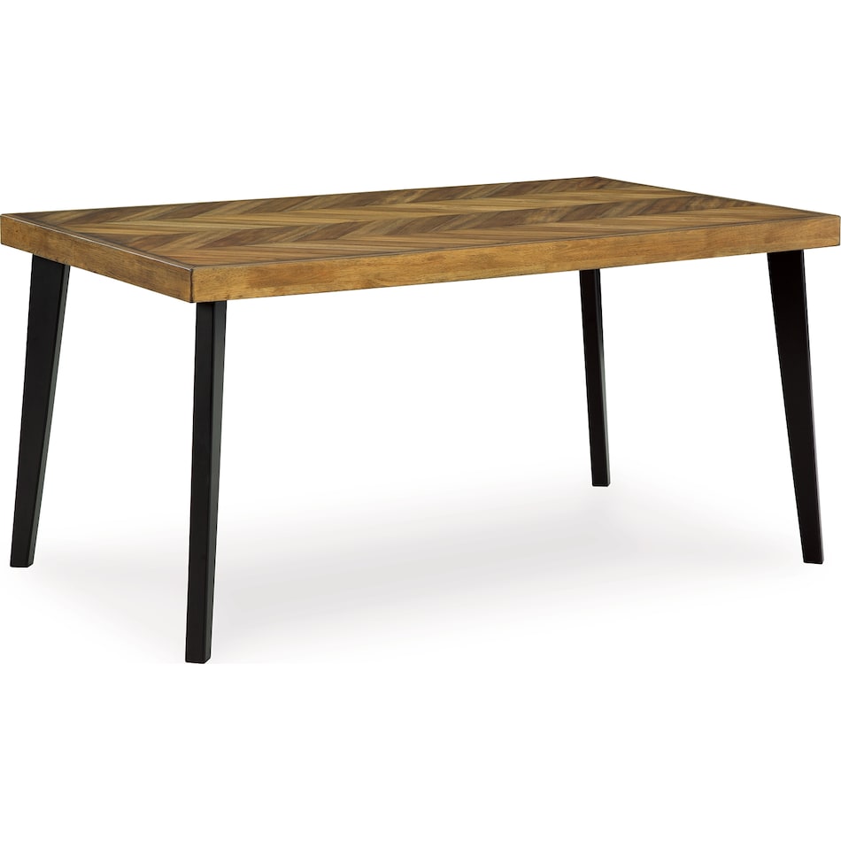 blondon brown black dining set   