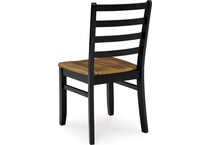 blondon brown black dining set   