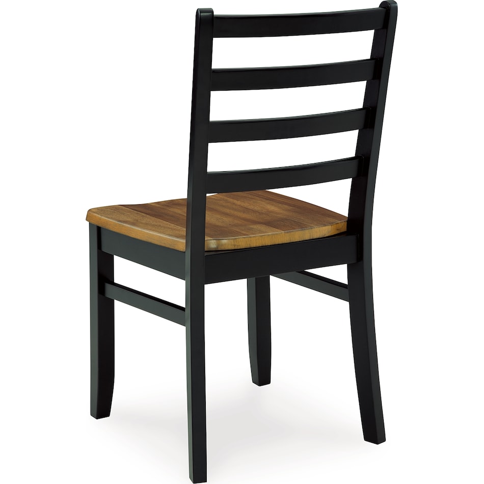 blondon brown black dining set   