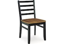 blondon brown black dining set   