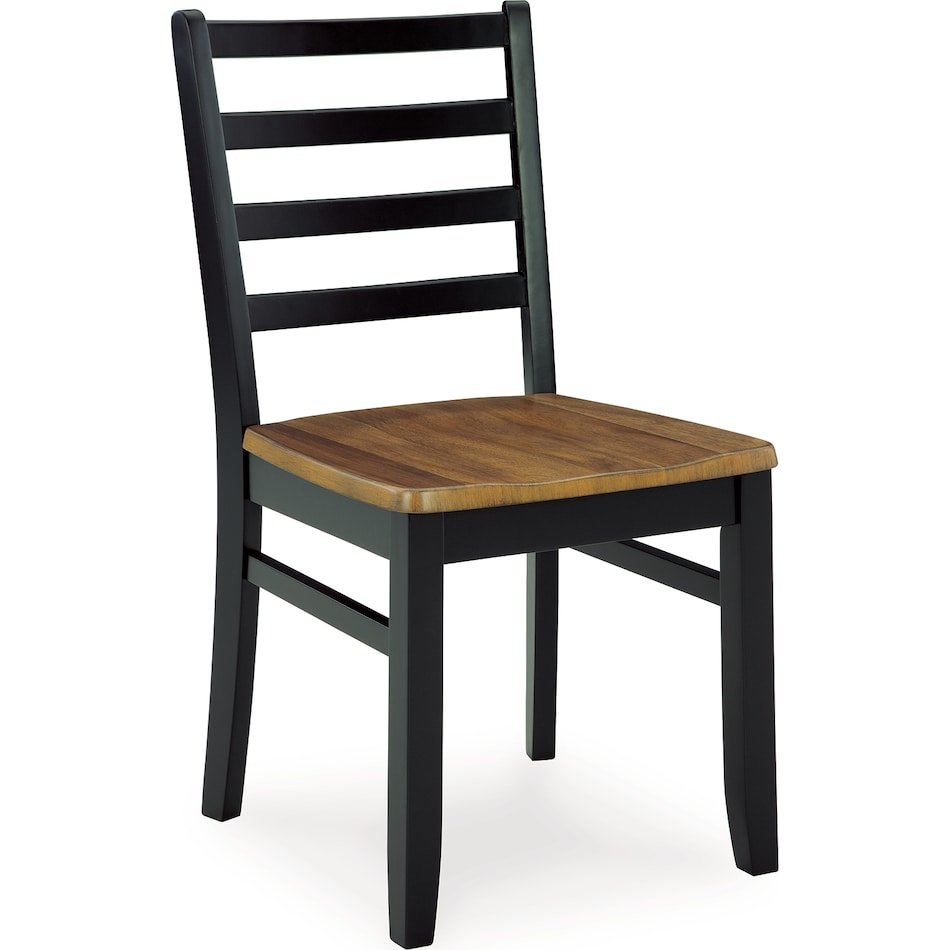 blondon brown black dining set   