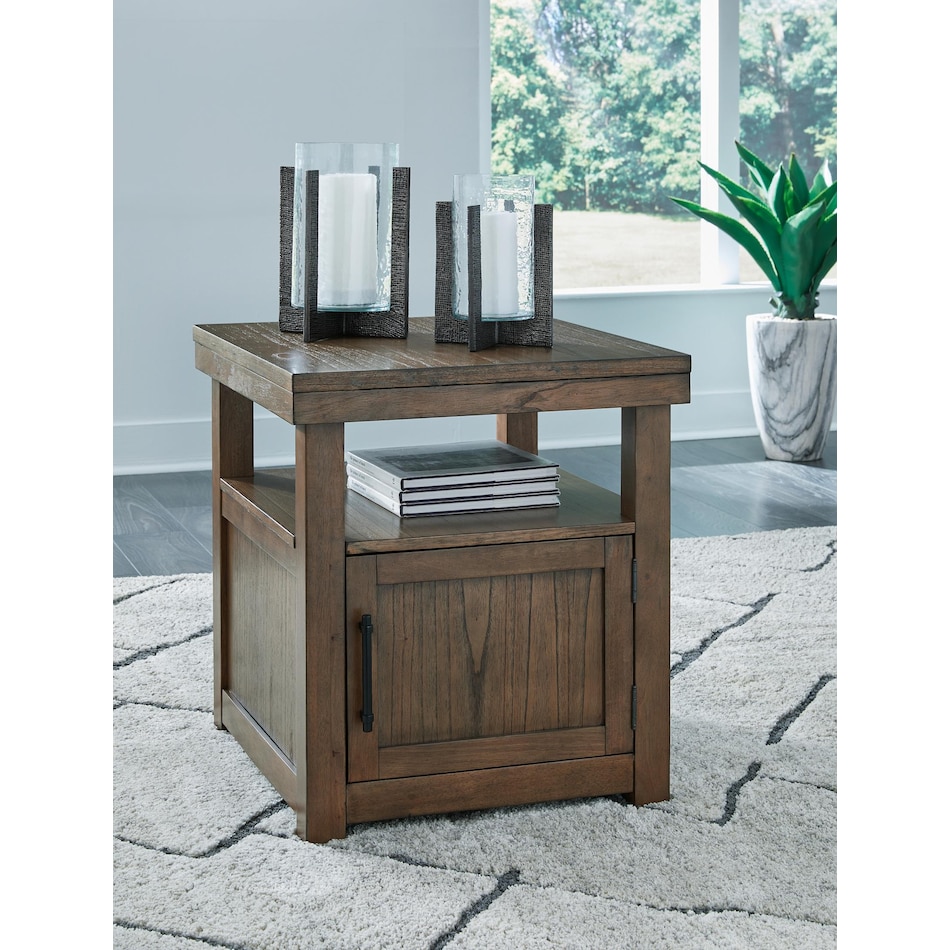 boardernest brown end table   