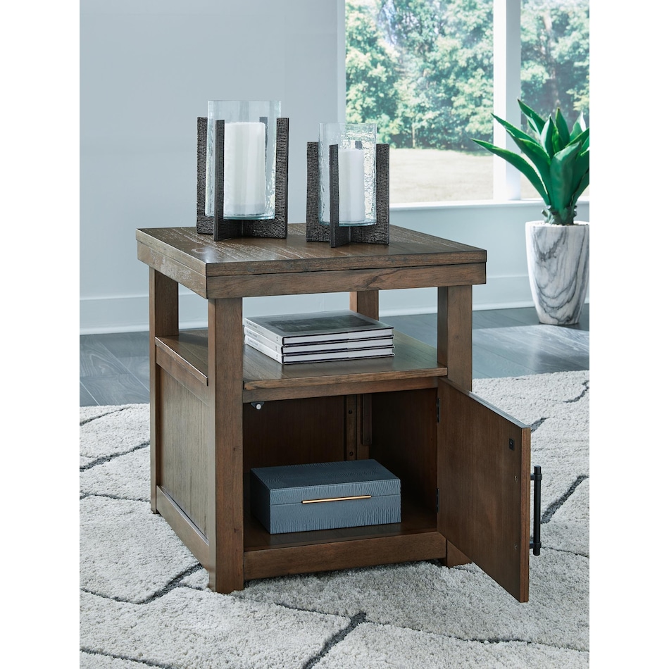 boardernest brown end table   