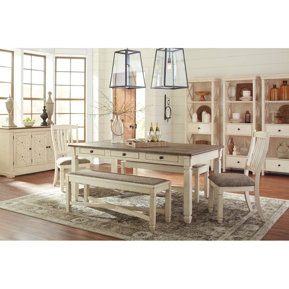 bolanburg two tone bench   