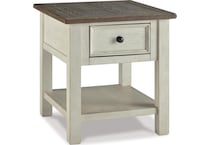 bolanburg two tone end table   