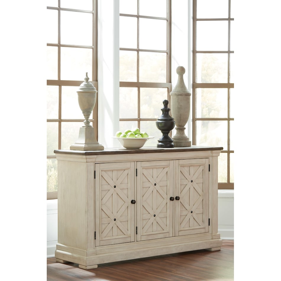 bolanburg two tone sideboard server   