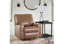 bolsena brown leather recliner   