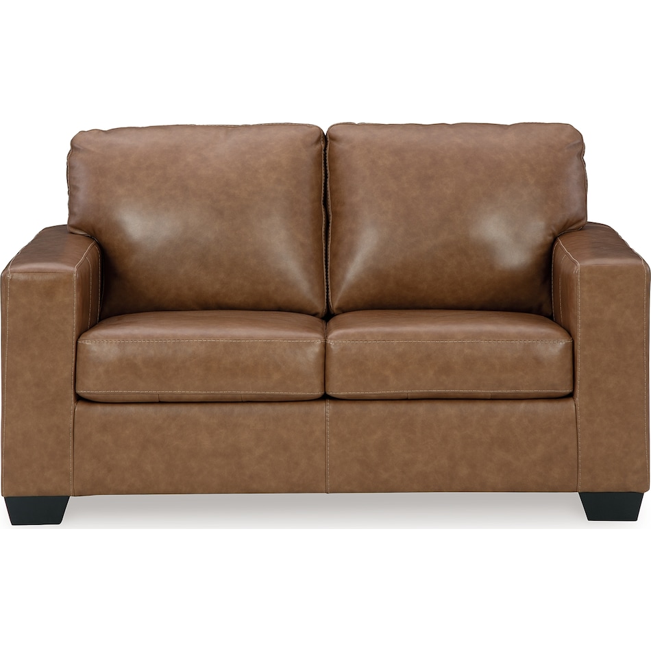 bolsena caramel leather loveseat   