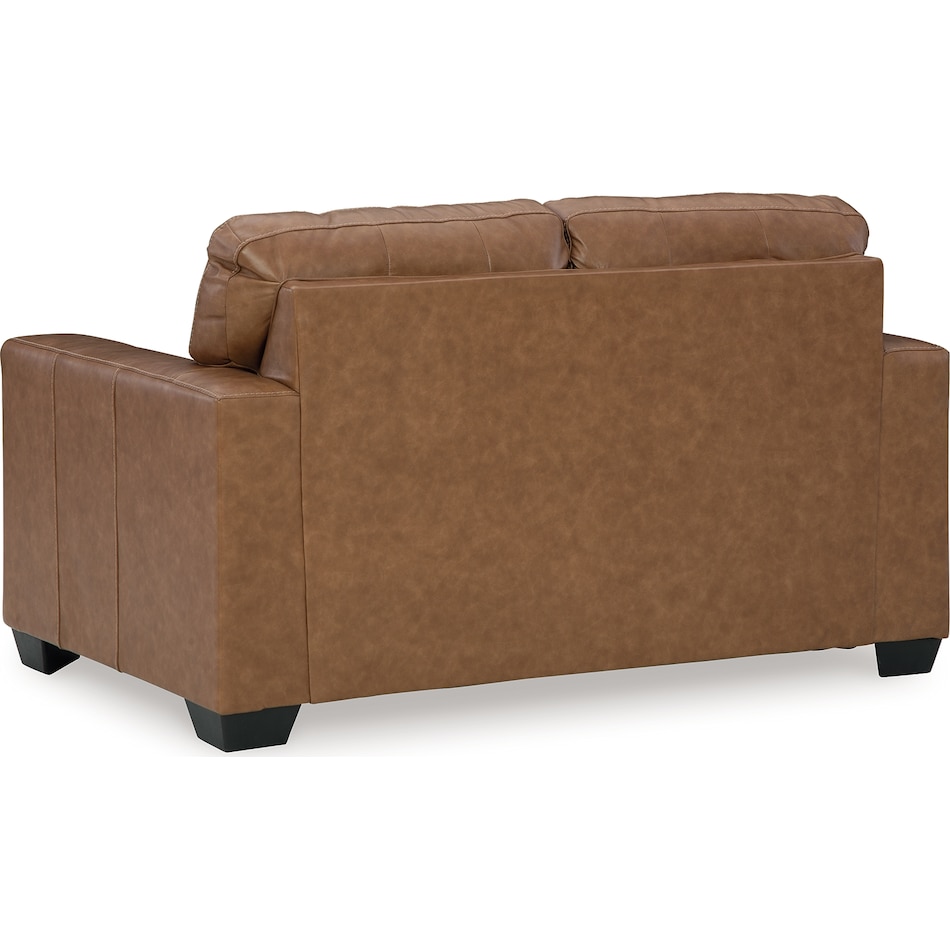 bolsena caramel leather loveseat   