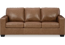 bolsena caramel leather sofa   