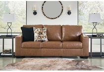 bolsena caramel leather sofa   