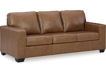 bolsena caramel leather sofa   