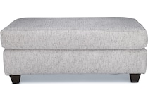 bonnie linen ottoman   