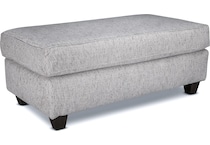 bonnie linen ottoman   