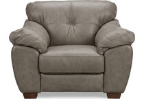 bosco mushroom leather chair   