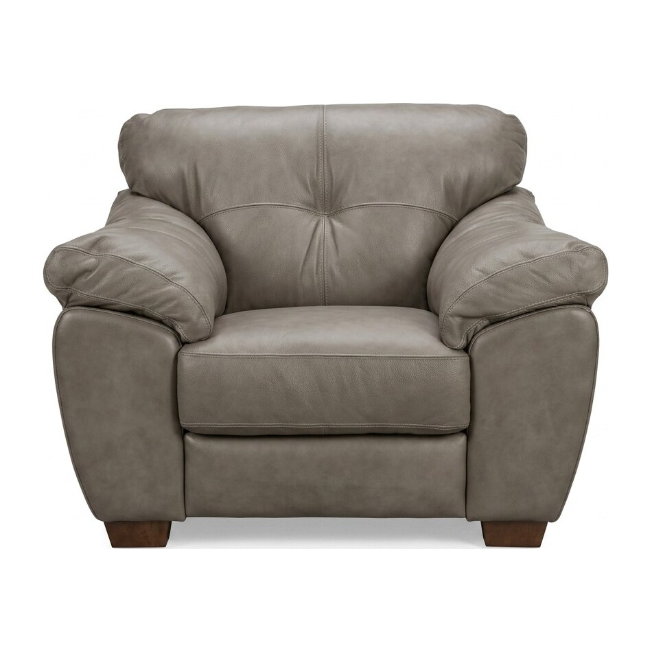 bosco mushroom leather chair   