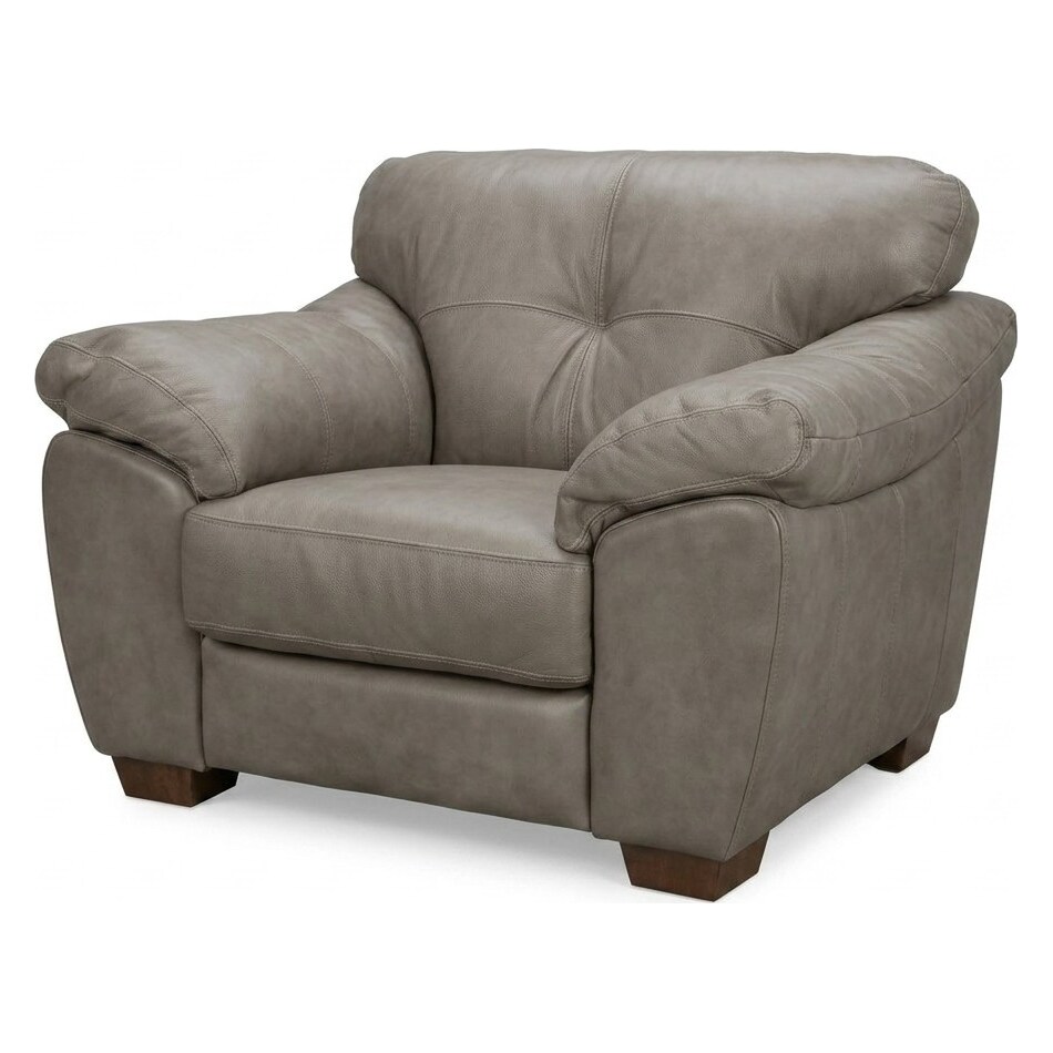 bosco mushroom leather chair   