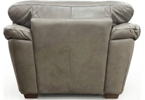 bosco mushroom leather chair   