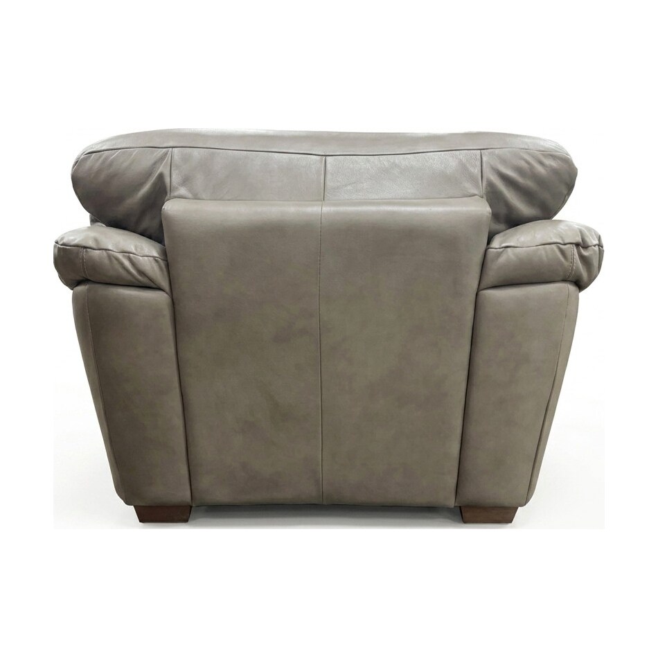 bosco mushroom leather chair   
