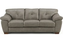 bosco mushroom leather sofa   
