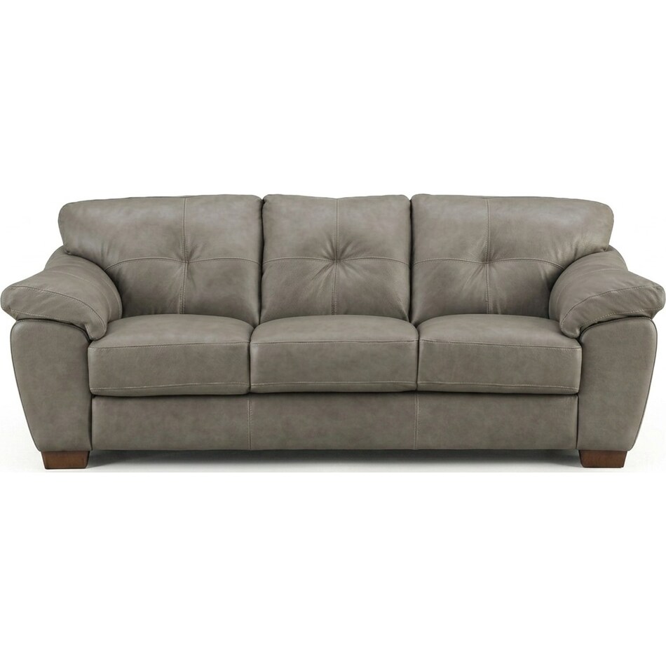 bosco mushroom leather sofa   