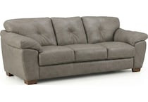 bosco mushroom leather sofa   