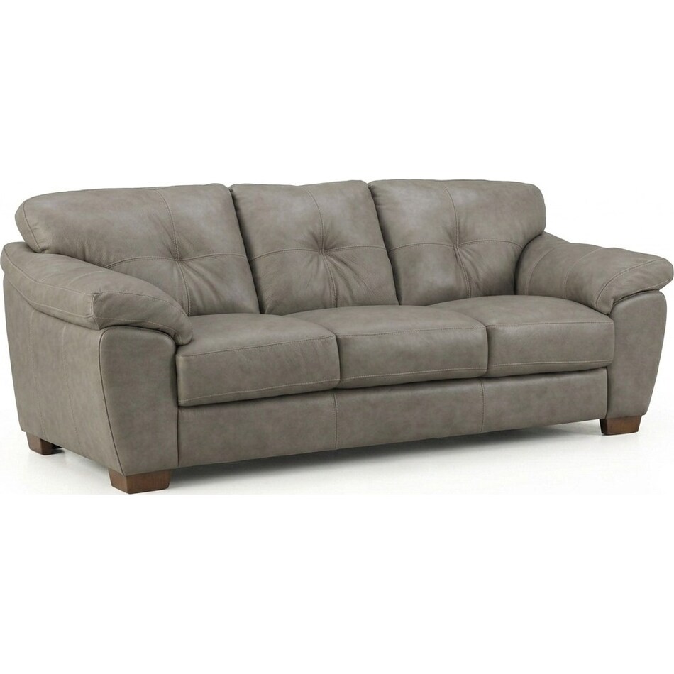 bosco mushroom leather sofa   