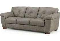 bosco mushroom leather sofa   