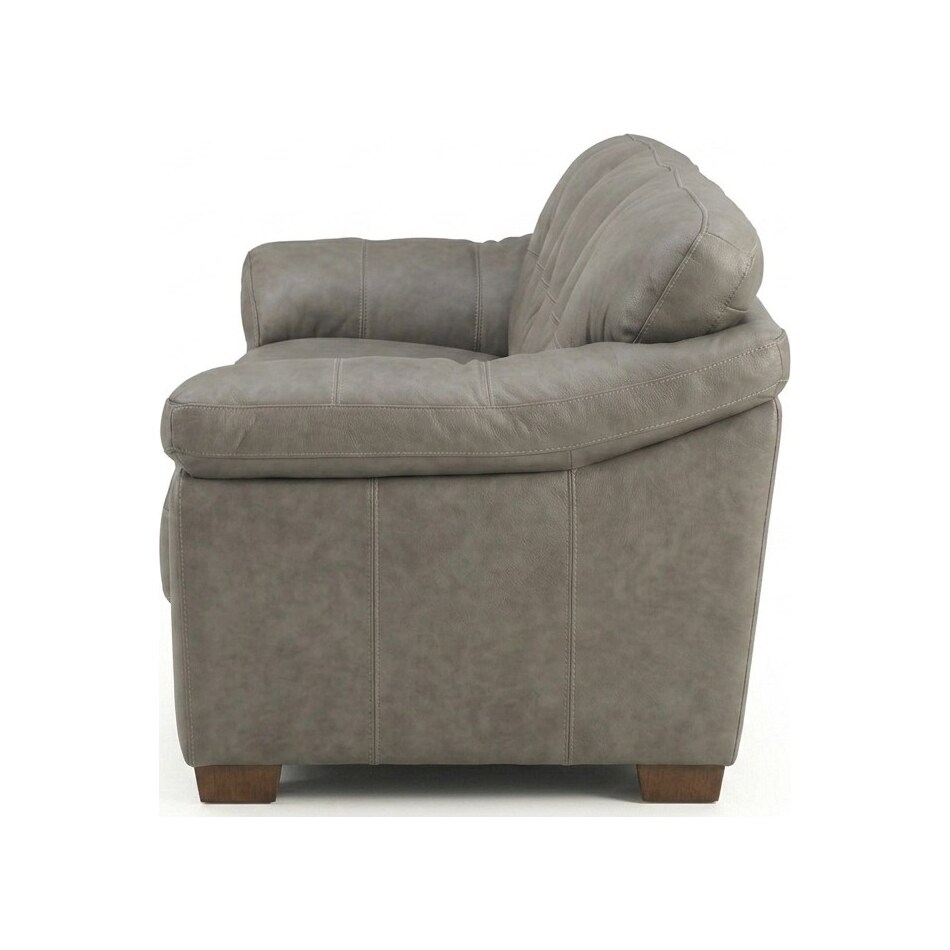 bosco mushroom leather sofa   