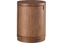 boston spiced caramel chairside table   