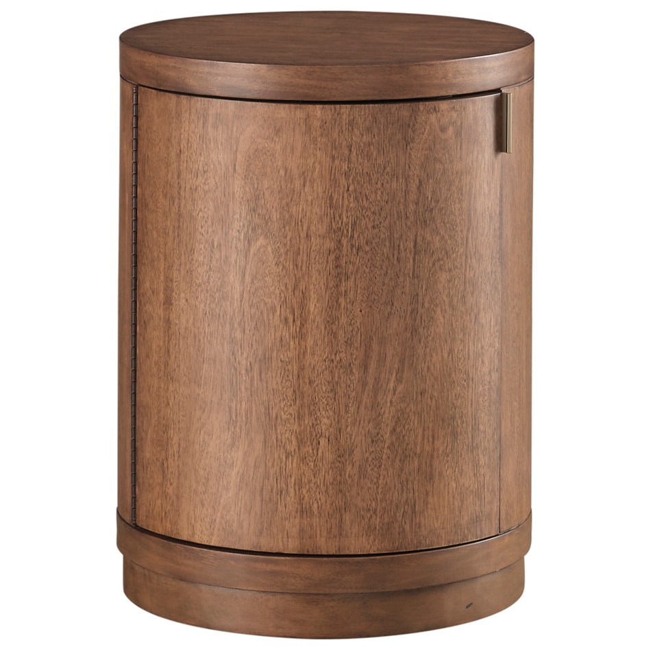 boston spiced caramel chairside table   