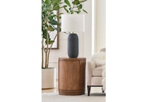 boston spiced caramel chairside table   