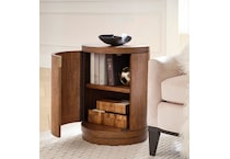 boston spiced caramel chairside table   