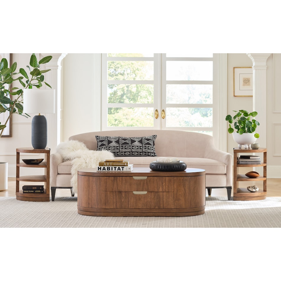 boston spiced caramel cocktail table lift top   