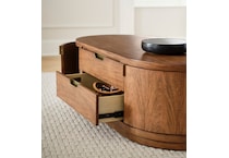 boston spiced caramel cocktail table lift top   