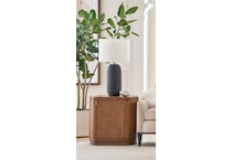 boston spiced caramel end table   