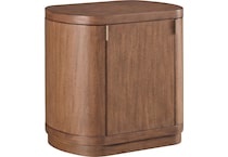 boston spiced caramel end table   