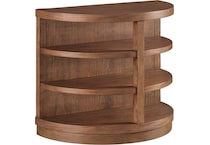 boston spiced caramel end table   
