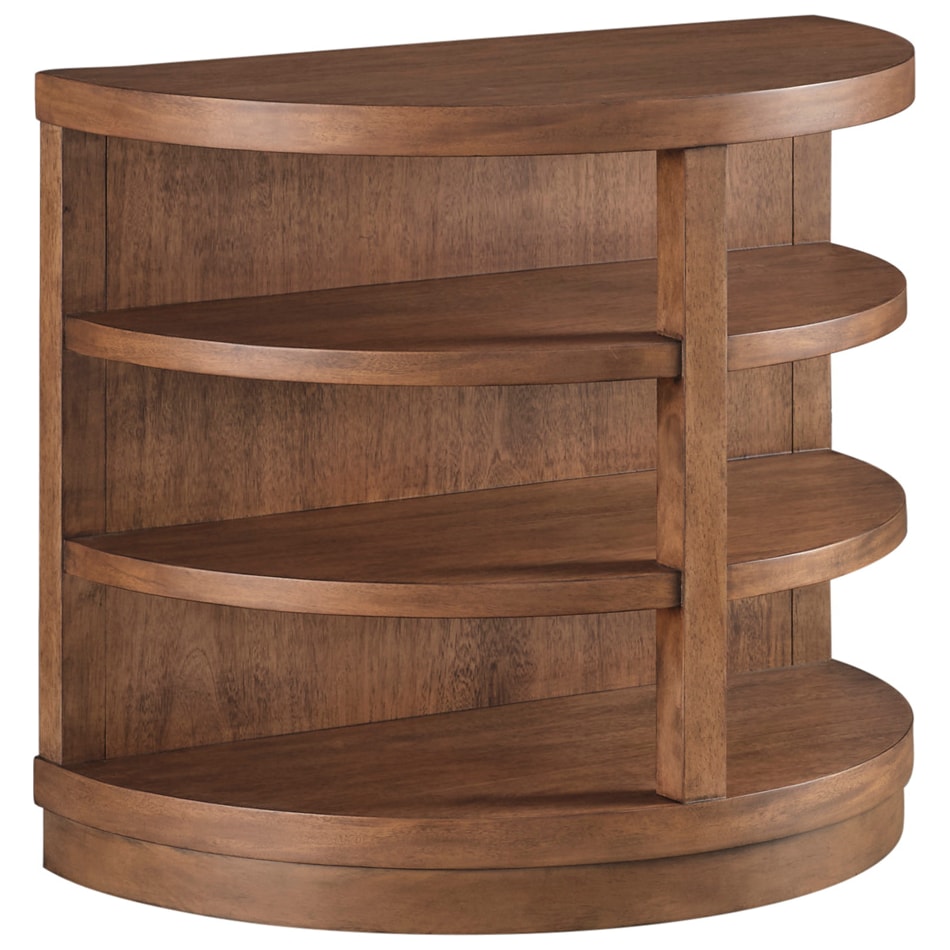 boston spiced caramel end table   
