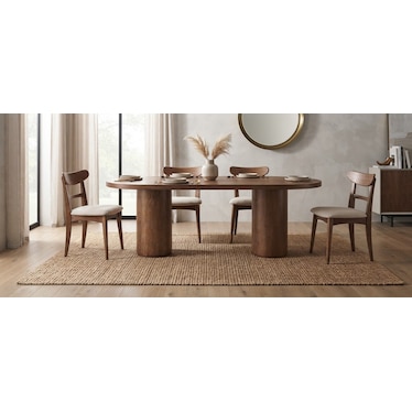 BOSTON 94" DOUBLE PEDESTAL TABLE