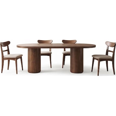 BOSTON 5 PIECE DINING SET