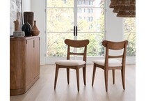 boston spiced caramel side chair   