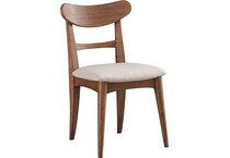 boston spiced caramel side chair   