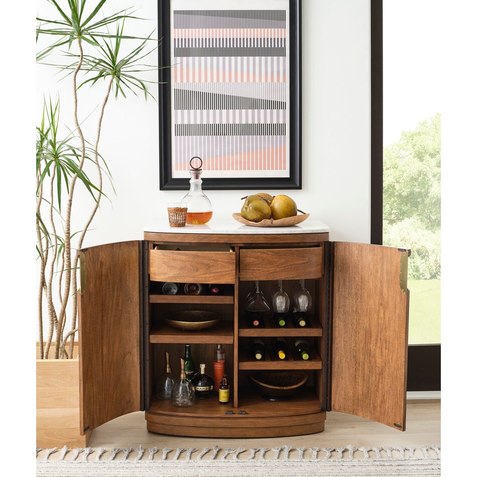 boston spiced caramel sideboard server   